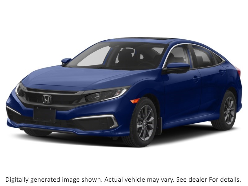 2020 Honda Civic EX w/New Wheel Design CVT Aegean Blue Metallic  Shot 4