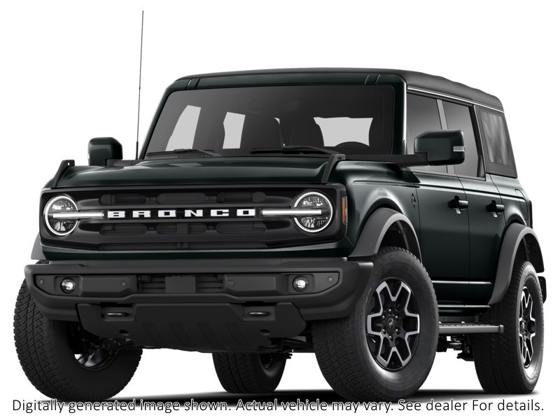 2025 FORD BRONCO OUTER BANKS 4 DOOR 4X4 Shadow Black  Shot 3