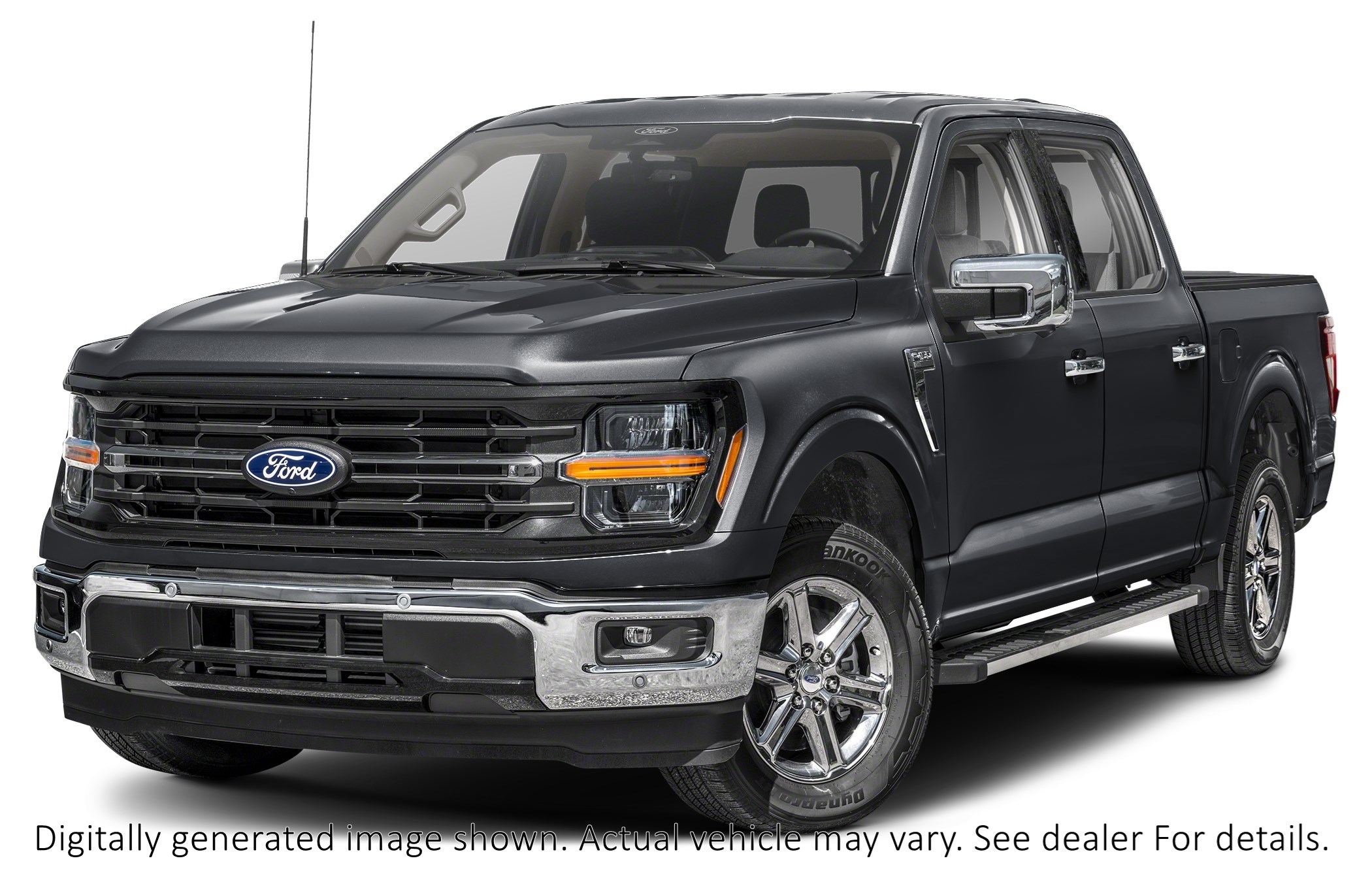 2025 Ford F-150 XLT | 4X4 | 2.7L |302A |BLK PKG PLUS |BED UTL |20s Agate Black Metallic  Shot 4