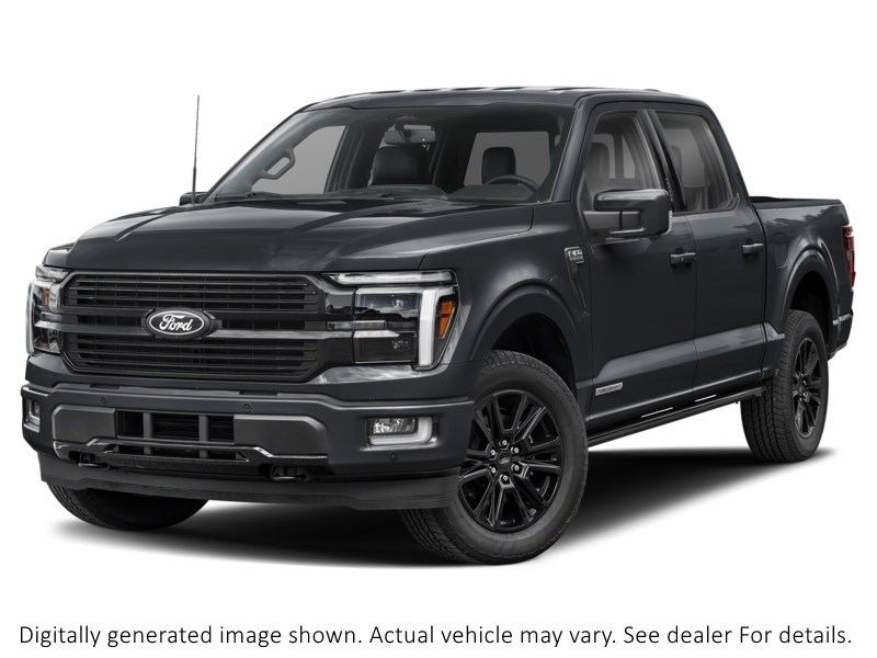 2025 FORD F-150 PLATINUM 4WD SUPERCREW 5.5' BOX Agate Black Metallic  Shot 1