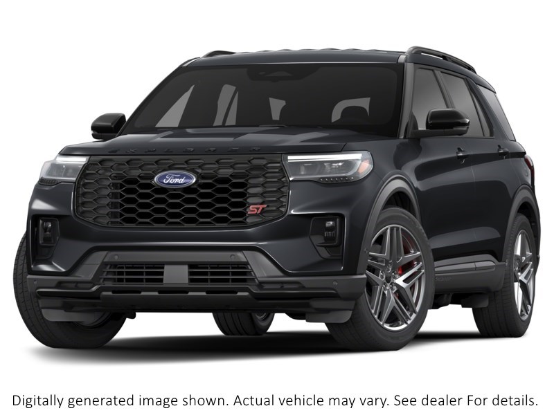 2025 FORD EXPLORER ST 4WD Agate Black Metallic  Shot 1