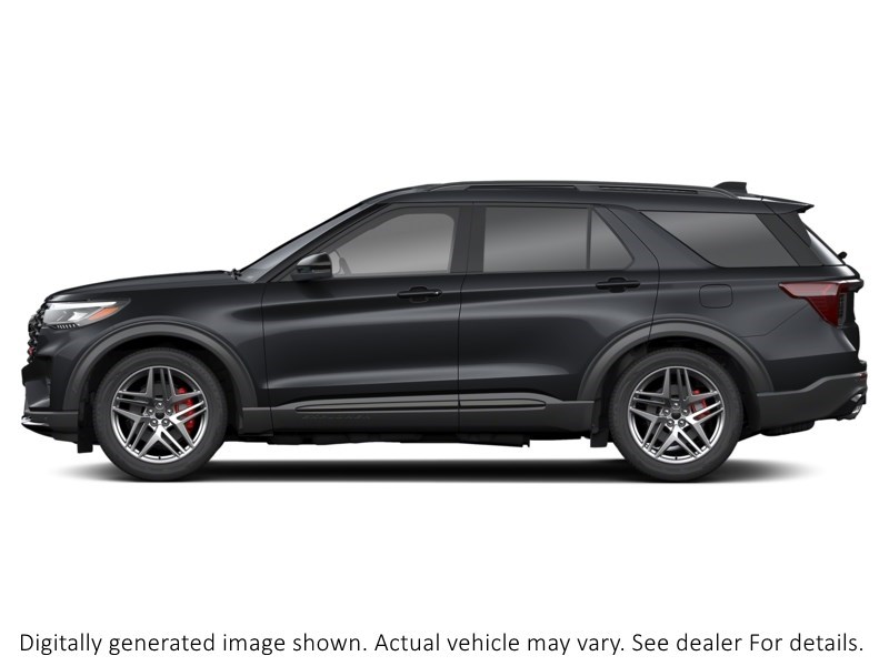 2025 FORD EXPLORER ST 4WD Agate Black Metallic  Shot 4
