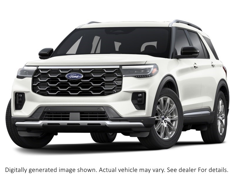 2025 Ford Explorer Platinum | 4WD | 3.0L | ULTIMATE PKG | 21s Star White Metallic Tri-Coat  Shot 1